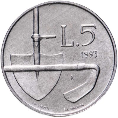 купить Сан-Марино 5 лир 1993