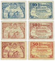 купить Германия (Саксония: Гроссенгайн) набор из 3-х нотгельдов 1920