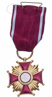 купить Польша Знак отличия золотой «Крест Заслуги» 1 степени