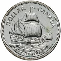 купить Канада 1 доллар (dollar) 1979 300 лет кораблю "Грифон"