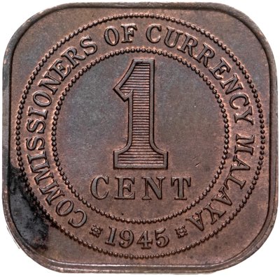 купить Малайя 1 цент (cent) 1945