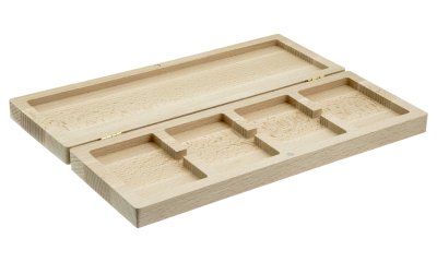 купить Футляр (бокс) деревянный для 4 монет в слабах (NGC, ННР), на магните