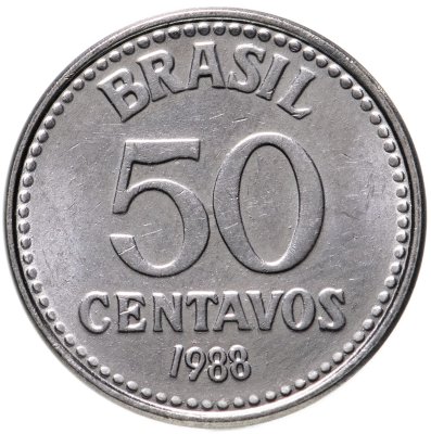 купить Бразилия 50 сентаво 1988