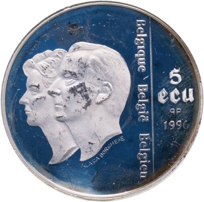 купить Бельгия 5 ЭКЮ 1996 "50 лет ЮНИСЕФ"