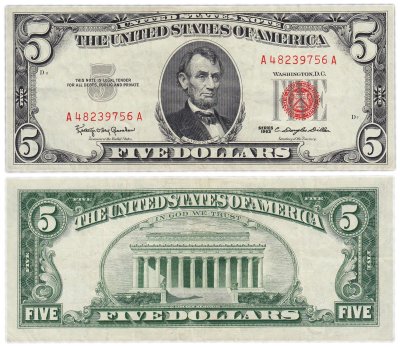 купить США 5 доллара 1963 series 1963 (Pick 383) Granahan-Dillon