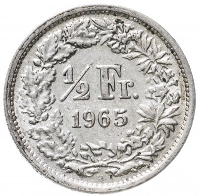 купить Швейцария 1/2 франка 1965