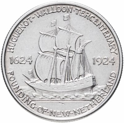 купить США 50 центов (1/2 доллара, half dollar) 1924 "300 лет основания Новой Голландии"