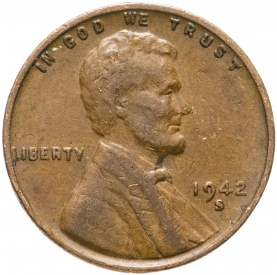 купить США 1 цент (cent) 1942 S