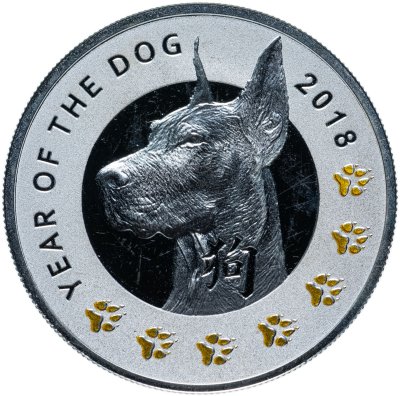 купить Остров Ниуэ 1 доллар 2018 "Год собаки"