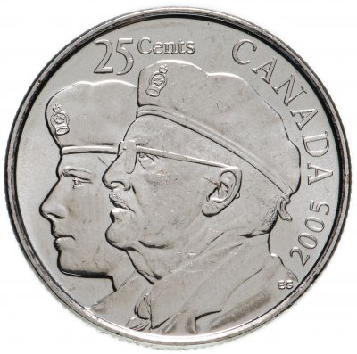купить Канада 25 центов (cents) 2005 "Год Ветеранов"
