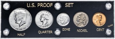 купить США 1964 набор из 5-ти монет "Пруф Proof" в упаковке