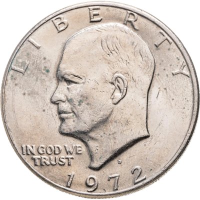 купить США 1 доллар (dollar) 1972 доллар Эйзенхауэра знак монетного двора "D" - Денвер