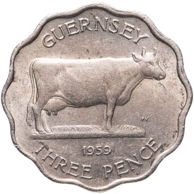 купить Гернси 3 пенса (pence) 1959