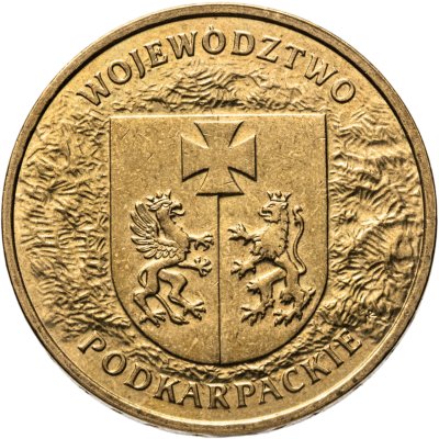 купить Польша 2 злотых 2004 "Герб Подкарпатское воеводство"