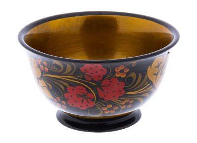 купить Пиала с растительным декором, папье - маше, роспись, Россия, 2000-2015 гг.