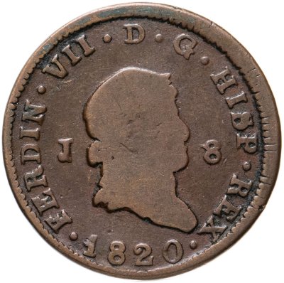 купить Испания 8 мараведи 1820