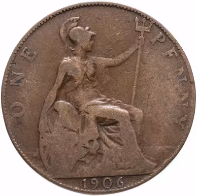 купить Великобритания 1 пенни (penny) 1906