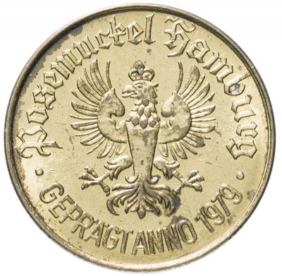 купить Германия (ФРГ), пивной жетон 50 пфеннигов 1979 "Гамбург"