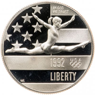 купить США 50 центов (1/2 доллара, half dollar) 1992 "XXV летние Олимпийские Игры, Барселона 1992" Знак монетного двора "S" - Сан-Франциско