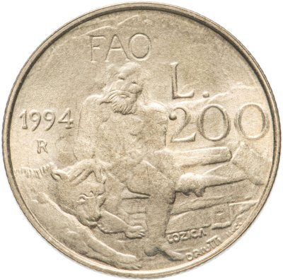 купить Сан-Марино 200 лир (lire) 1994