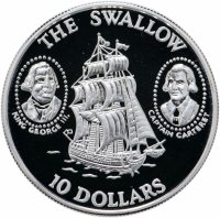 Купить Соломоновы Острова 10 долларов 1994 "Флот Великобритании - HMS Swallow"