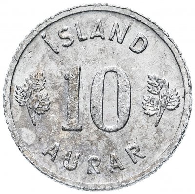 купить Исландия 10 эйре (aurar) 1970-1974, случайная дата