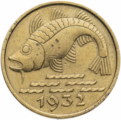купить Данциг 10 пфеннигов (pfennig) 1932