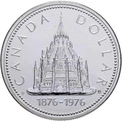 купить Канада 1 доллар (dollar) 1976 100 лет Оттавской парламентской библиотеке