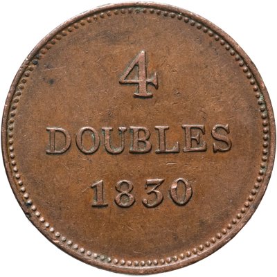 купить Гернси 4 дубля (doubles) 1830