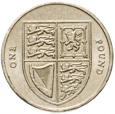 купить Великобритания 1 фунт (pound) 2008 "Королевский щит"