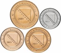 купить Босния и Герцеговина набор монет 2007-2013 (4 штуки, UNC)