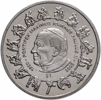 купить Сьерра-Леоне 1 доллар (dollar) 2005 Иоанн Павел II - Смерть папы, 2 апреля 2005