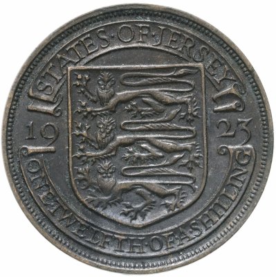 купить Джерси 1/12 шиллинга (shilling) 1923 Испанский щит
