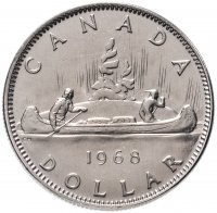 Купить Канада 1 доллар (dollar) 1968