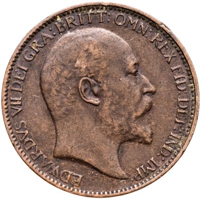 купить Великобритания 1 фартинг (farthing) 1902