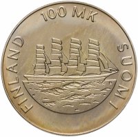 купить Финляндия 100 марок (markkaa) 1991 70 лет автономии Аландских островов