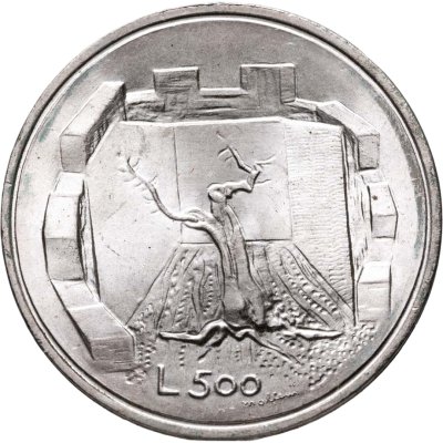 купить Сан-Марино 500 лир (lire) 1976 Республика (дерево)