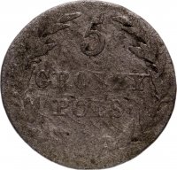 купить 5 грошей (groszy) 1816 IB, монета для Польши