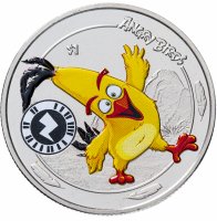 Купить Сьерра-Леоне 1 доллар 2019 "Angry Birds - Чак"