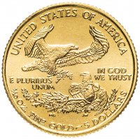Купить США 5 долларов (dollars) 1996 "Американский золотой орел"