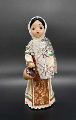 купить Кукла "Молдаванка с кувшином", пластик, ткань, СССР, 1970-1990 гг.