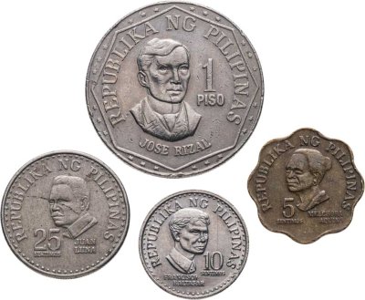 купить Филиппины набор монет 1975-1978 (4 штуки)