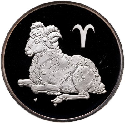 купить 2 рубля 2003 СПМД Proof "Знаки зодиака - Овен"