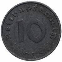 купить Германия (Третий Рейх) 10 рейхспфеннигов (reichspfennig) 1941 J