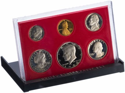 купить США Годовой набор монет 1980 Proof (6 штук) в упаковке