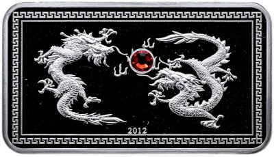 купить Палау 5 долларов 2012 "Год дракона", в коробке с сертификатом