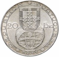 купить Португалия 20 эскудо (escudos) 1953 "25 лет финансовой реформе"