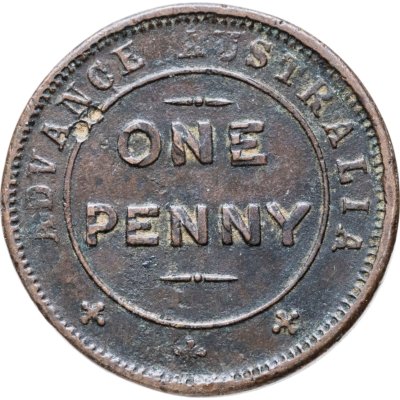 купить Австралия платежный токен 1 пенни (penny) 1801-1900 (KM# Tn283,284)