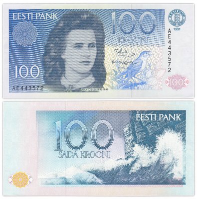 купить Эстония 100 крон 1991 (Pick 74a)