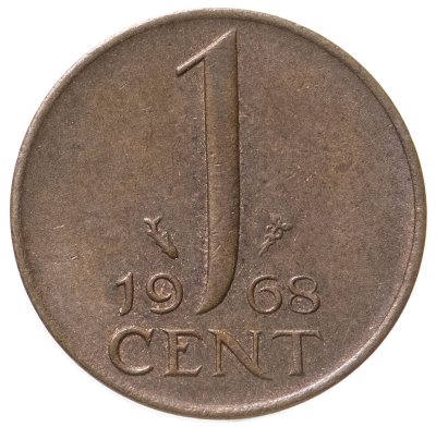 купить Нидерланды 1 цент 1968
